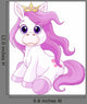 Cute Horse Princess Wall Decal