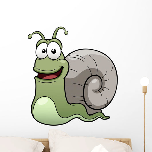 Vector illustration of snail cartoon Wall Decal
