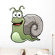 Vector illustration of snail cartoon Wall Decal