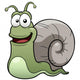 Vector illustration of snail cartoon Wall Decal