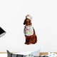 Irish Red Setter Dog in the Culinary Hat Wall Decal