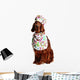 Irish Red Setter Dog in the Culinary Hat Wall Decal
