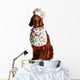 Irish Red Setter Dog in the Culinary Hat Wall Decal