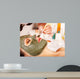 Clay Facial Mask in Beauty Spa Wall Mural