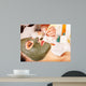 Clay Facial Mask in Beauty Spa Wall Mural