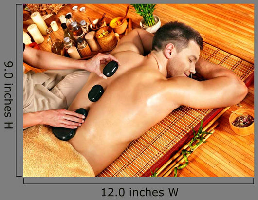Man Getting Stone Therapy