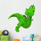 baby dragon flying Wall Decal