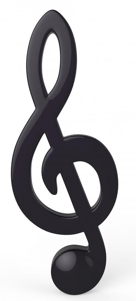 Note Treble Black Version