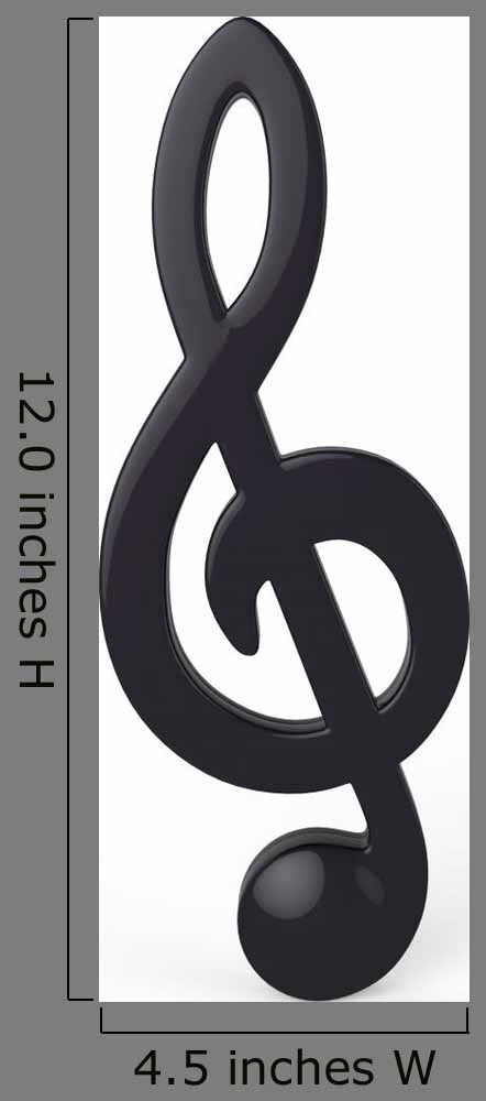 Note Treble Black Version