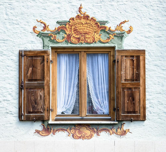 Bavarian Window Wall Mural