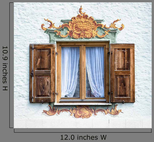 Bavarian Window Wall Mural