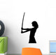 Girl with Katana Studio Wall Decal
