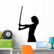 Girl with Katana Studio Wall Decal