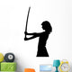 Girl with Katana Studio Wall Decal