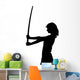 Girl with Katana Studio Wall Decal