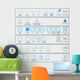 textile care symbols Wall Mural