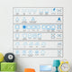 textile care symbols Wall Mural