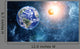 Earth and moon in space Wall Mural