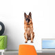 German Shepherd on White Wall Decal