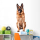 German Shepherd on White Wall Decal