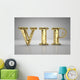 VIP Gold Letters Wall Decal