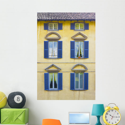 Italian Architecturecolorful Windows and