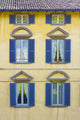 Italian Architecturecolorful Windows and