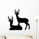 Deer Hunting Christmas Wall Decal