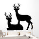 Deer Hunting Christmas Wall Decal