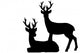 Deer Hunting Christmas Wall Decal