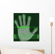 Electronic biometric fingerprint scanning Wall Mural