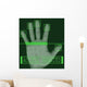 Electronic biometric fingerprint scanning Wall Mural