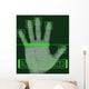 Electronic biometric fingerprint scanning Wall Mural