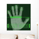 Electronic biometric fingerprint scanning Wall Mural