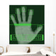 Electronic biometric fingerprint scanning Wall Mural