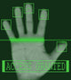 Electronic biometric fingerprint scanning Wall Mural