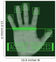 Electronic biometric fingerprint scanning Wall Mural