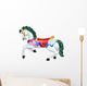 Carousel Horse White Wall Decal