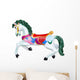 Carousel Horse White Wall Decal