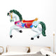 Carousel Horse White Wall Decal
