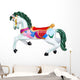 Carousel Horse White Wall Decal