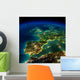 Night Earth. A piece of Europe - Spain, Portugal, France Wall Mural