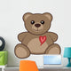 Heart and Bear Wall Decal