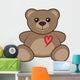 Heart and Bear Wall Decal