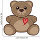 Heart and Bear Wall Decal