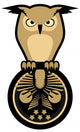 Owl emblem Wall Decal