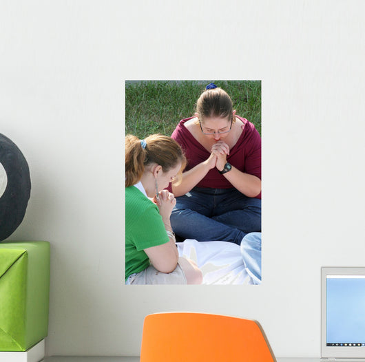 Two Prayerful Teens Wall Mural