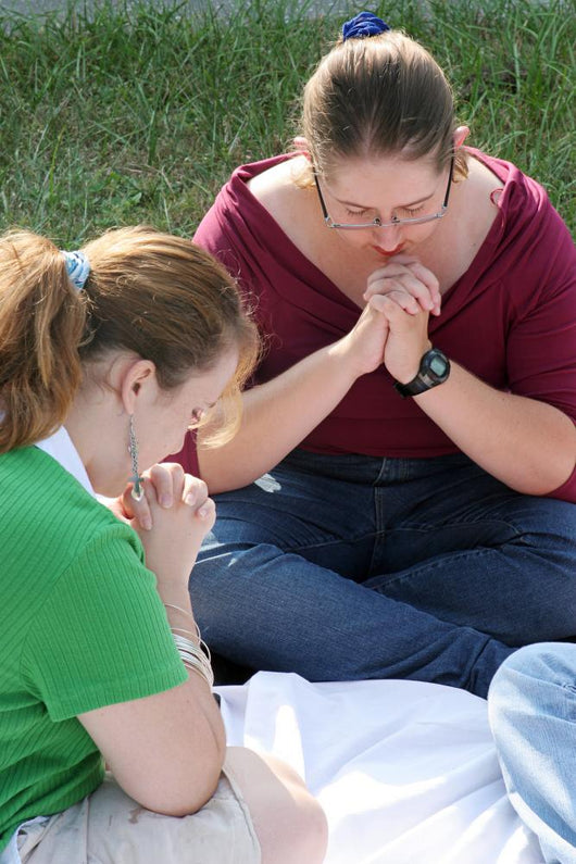 Two Prayerful Teens Wall Mural