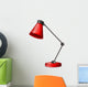 A red desk lampshade Wall Decal