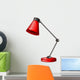 A red desk lampshade Wall Decal